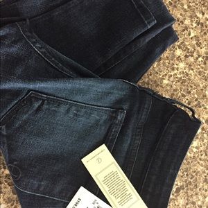 Dark wash Cookie Johnson jeans.